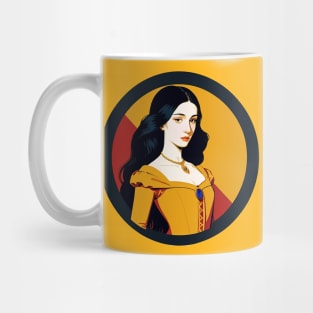 Renaissance Woman in a Yellow Dress Mug